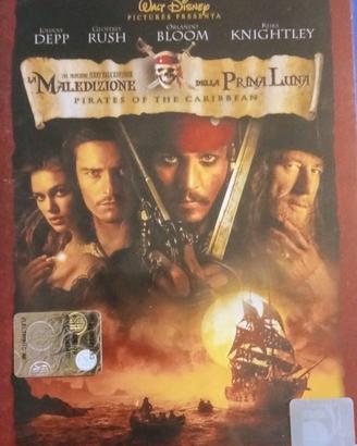 Film DVD Pirata dei Caraibi Maledizione prima luna