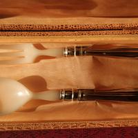 Set posate da portata argento 800