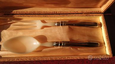 Set posate da portata argento 800