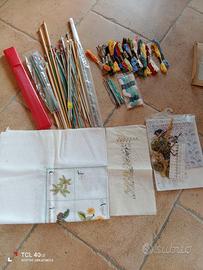 kit per ricamo e lavoro a maglia 