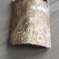 presepe realizzato su antico coppo