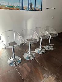 4 Sgabelli da Cucina trasparenti (Sphere)