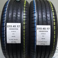 2 GOMME 215 45 17 VREDSTEIN RIF3959