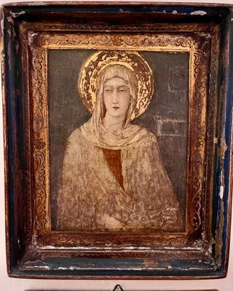Dipinto su legno. Santa Caterina da Siena.