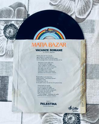 Vinile Mattia Bazar “Vacanze romane “45 giri