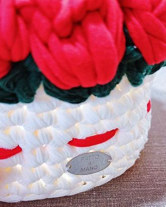 Cestino Natalizio uncinetto