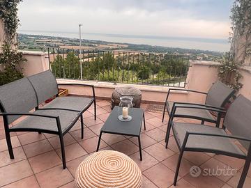 Salotto giardino da esterno