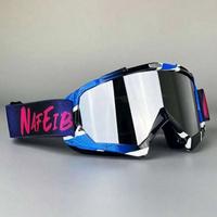 Occhiali da motocross/sci con lente specchiata
