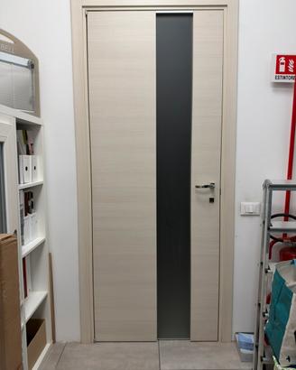 Porta interna 80x210 vetro satinato