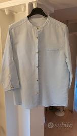 Maglia/camicia con collo alla coreana