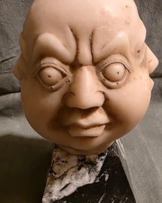 Statua Buddha 4 facce (emozioni) su base marmo