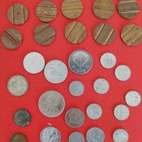 Lotto gettoni monete