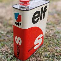 Latta 2 litri Olio ELF vintage