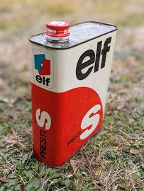 Latta 2 litri Olio ELF vintage
