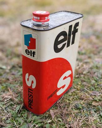 Latta 2 litri Olio ELF vintage