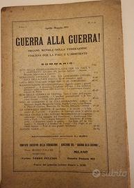 GUERRA ALLA GUERRA! Anno I, n. 1-2 1913