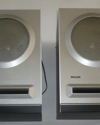 Coppia di casse Philips 8 ohms per impianto stereo