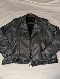 Giubbotto Biker Pull&Bear Uomo Effetto Pelle