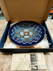 Piatto ceramica Raku Emilio Alberti "Victor" 31cm