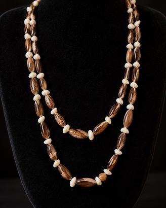 Vintage collana a 2 fili conchiglie anni 50 60