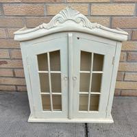 Vetrinetta in legno dipinta shabby schic