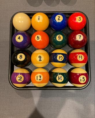 Bilie biliardo per gioco palla a otto