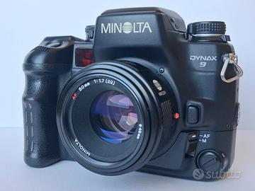 Minolta Dynax 9 con 50 mm f1.7