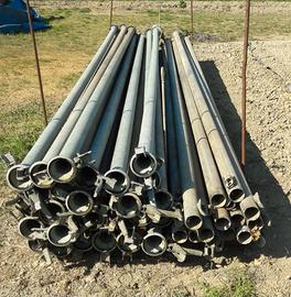 Tubi da irrigazione zincati da 6 metri diam. 80