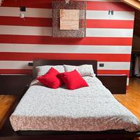 caméra da letto matrimoniale in legno wenge' nero