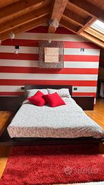 caméra da letto matrimoniale in legno wenge' nero