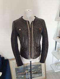 giubbotto pelle donna massimo rebecchi 