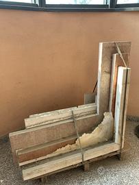 Rivestimento per camino marmo rosa