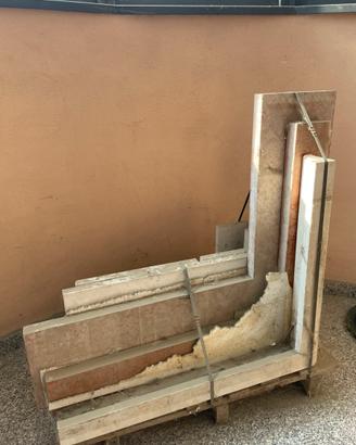Rivestimento per camino marmo rosa