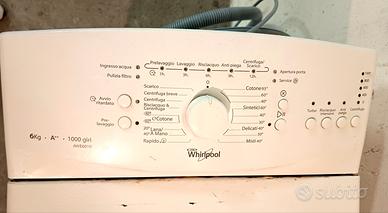 Lavatrice Whirlpool slim carica dall'alto  A++