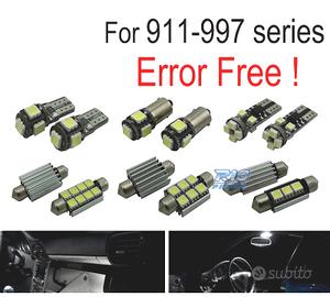 KIT 12 LAMPADE LED INTERNE PER PORSCHE 911 997 CAR