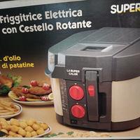 Friggitrice elettrica con cestello rotante 