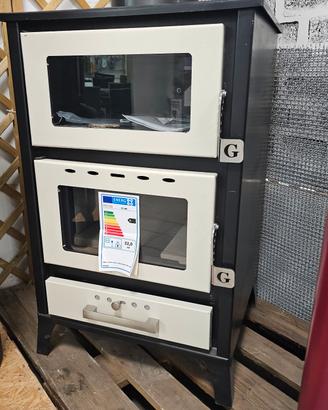 Stufa a Legna Ben 22kw Forno Scalda 160mq