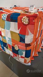 6 cuscini per sedie misura 40x40 con zip e lacci 