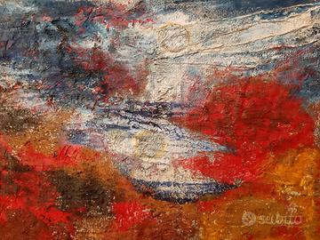 ORIGINALE  DIPINTO  SU  TELA  DI  SACCO .