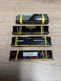 Vari kit Ram DDR4 G.Skill,Kingston, corsair