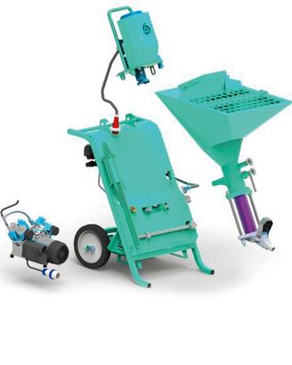 Intonacatrice monofase per miscelare e spruzzare