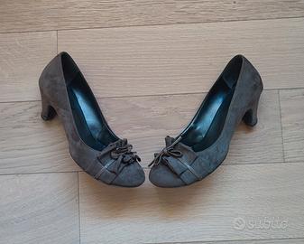 Sandali con tacco scamosciati donna (nr. 37)