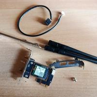 Scheda Pcie 1x WiFi 6 Chip Intel AX200 + Bluetooth