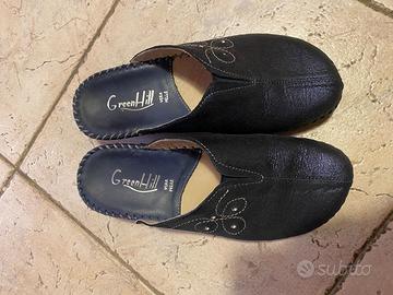 Pantofole ciabatte donna in pelle mis 36 NUOVE Gre