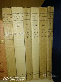 Libri  storici "discorsi di Mussolini"