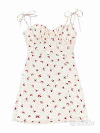 Abito corto Primark con fantasia ciliegie