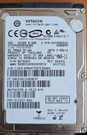 Hard Disk Toshiba 500gb 2.5 interno HTS545050B9A30