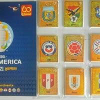 ALBUM E SET COMPLETO COPA AMERICA 2021