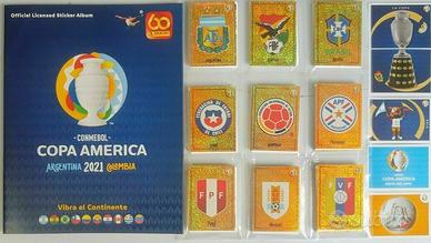 ALBUM E SET COMPLETO COPA AMERICA 2021