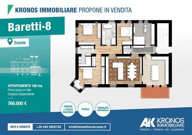 APPARTAMENTO IN VILLA STORICA RT539